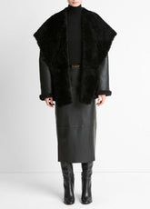 Shearling Hooded Jacket in Jackets | Vince discount