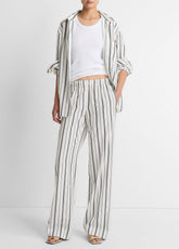Resort Stripe Pull-On Pant in Wide Leg | Vince outlet
