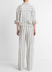 Resort Stripe Pull-On Pant in Wide Leg | Vince outlet