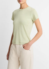 Pima Cotton-Blend '90s Shrunken T-Shirt in Short Sleeve | Vince US