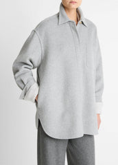 Double-Face Wool & Cashmere-Blend Shirt Jacket in Jackets | Vince for sale