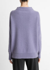 Plush Cashmere Funnel-Neck Sweater in Turtleneck | Vince Online