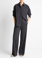 Cotton Corduroy Pull-On Pant in Wide Leg | Vince for sale