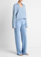 Colette High-Rise Fluid Satin Bias Pant in Trousers | Vince on sale
