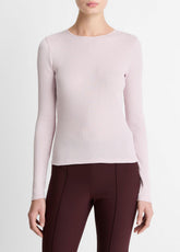 Ribbed Pima Cotton Long-Sleeve T-Shirt in Long Sleeve | Vince discount
