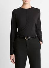 Fixed-Drape Long-Sleeve T-Shirt in Long Sleeve | Vince on sale