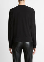 Matte Jersey Cowl-Neck Top in Long Sleeve | Vince near me