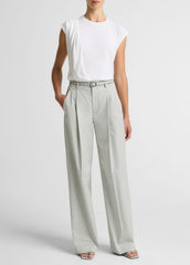 Pima Cotton-Blend Draped Relaxed Top in Tank Tops | Vince on sale