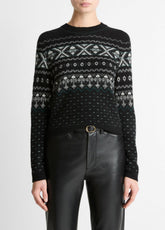 Fair Isle Plush Cashmere Sweater in Crew Neck | Vince near me