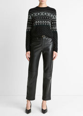 Fair Isle Plush Cashmere Sweater in Crew Neck | Vince near me