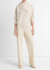 Draped-Shawl Wool-Cashmere Sweater in Turtleneck | Vince US