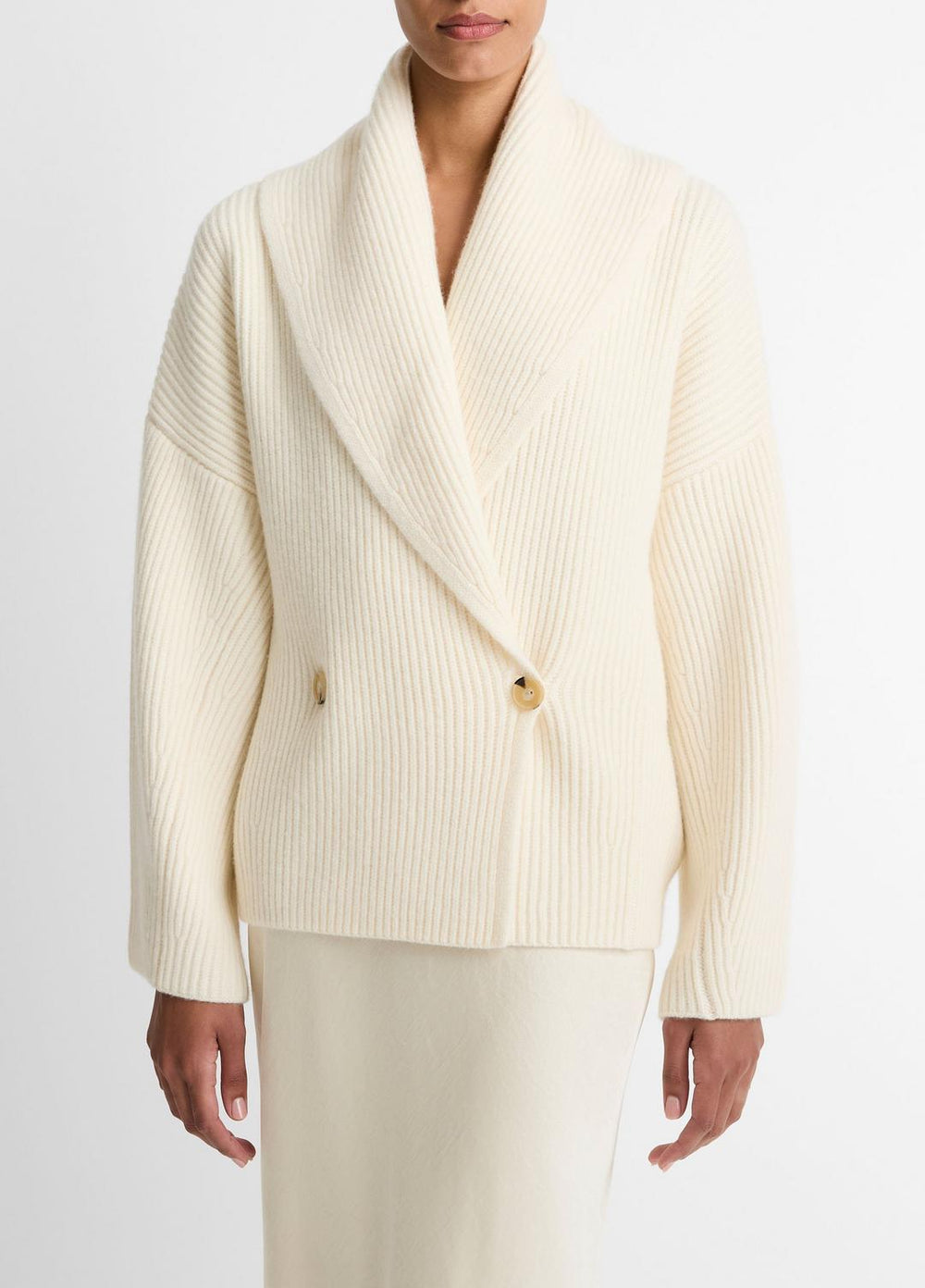 Wool-Blend Draped Sweater Coat in Sweaters | Vince outlet