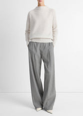 Plush Cashmere Funnel-Neck Sweater in Turtleneck | Vince on sale