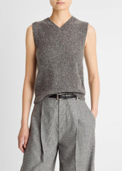 Donegal Plush Cashmere Sweater Vest in V-Neck | Vince outlet