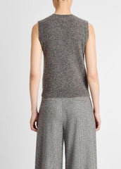 Donegal Plush Cashmere Sweater Vest in V-Neck | Vince outlet