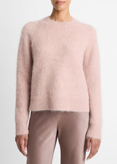 Brushed Alpaca-Blend Crew Neck Sweater in Crew Neck | Vince US