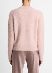 Brushed Alpaca-Blend Crew Neck Sweater in Crew Neck | Vince US
