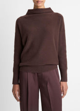Plush Cashmere Funnel-Neck Sweater in Turtleneck | Vince Online