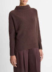Plush Cashmere Funnel-Neck Sweater in Turtleneck | Vince Online