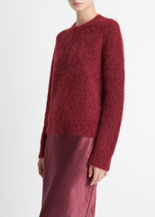 Brushed Alpaca-Blend Crew Neck Sweater in Crew Neck | Vince on sale