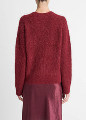 Brushed Alpaca-Blend Crew Neck Sweater in Crew Neck | Vince on sale