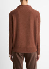 Plush Cashmere Funnel-Neck Sweater in Turtleneck | Vince Online