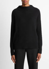 Plush Cashmere Funnel-Neck Sweater in Turtleneck | Vince on sale