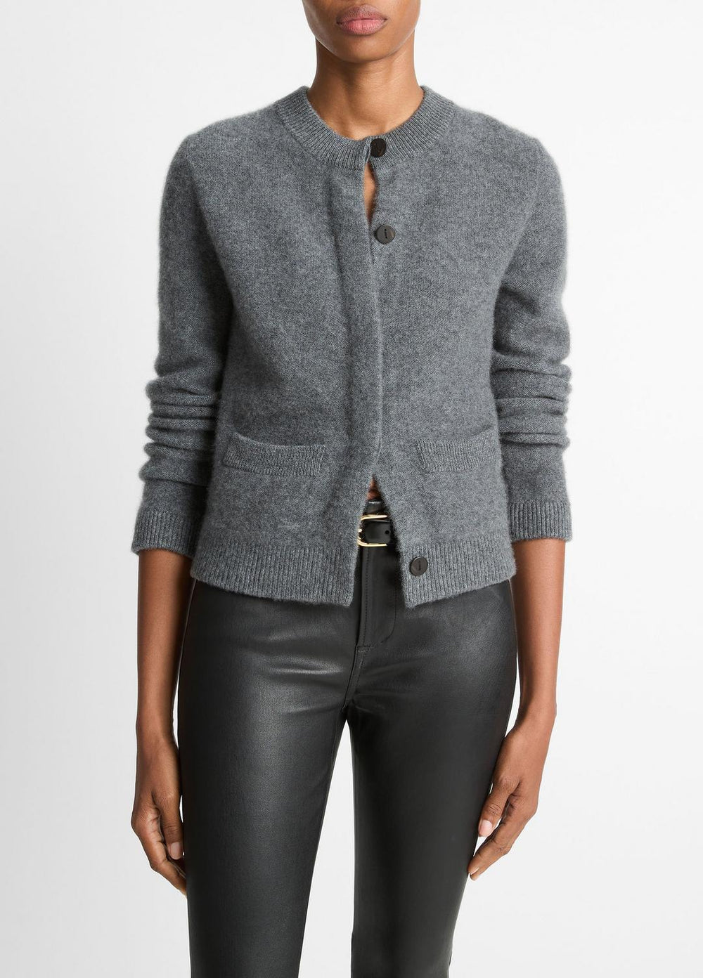 Plush Cashmere Shrunken Cardigan in Cardigans | Vince for sale