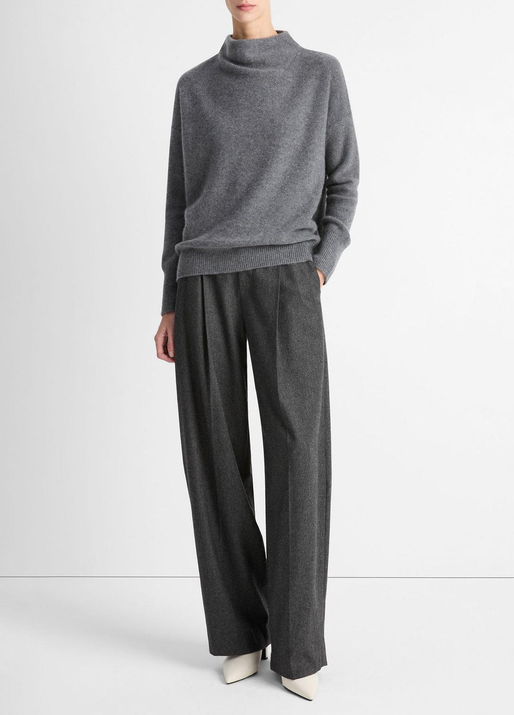 Plush Cashmere Funnel-Neck Sweater in Turtleneck | Vince near me