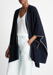 Tipped Jersey-Knit Cashmere Cape in Sweaters | Vince for sale