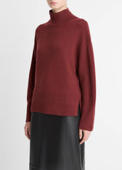 Wool-Cashmere Side-Slit Turtleneck Sweater in Turtleneck | Vince on sale