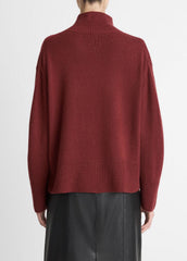 Wool-Cashmere Side-Slit Turtleneck Sweater in Turtleneck | Vince on sale