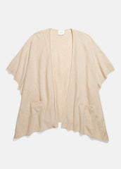Tipped Jersey-Knit Cashmere Cape in Sweaters | Vince US