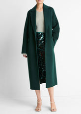 Wool-Blend Single-Breasted Coat in Coats | Vince Online