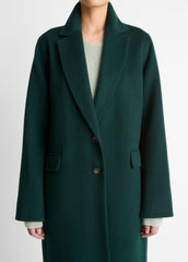 Wool-Blend Single-Breasted Coat in Coats | Vince Online
