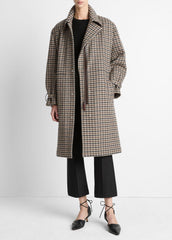 Plaid Car Coat in Coats | Vince for sale