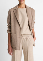 Double-Face Wool & Cashmere-Blend Blazer in Blazers | Vince US