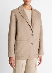 Double-Face Wool & Cashmere-Blend Blazer in Blazers | Vince US