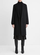 Classic Wool-Blend Straight Coat in Coats | Vince discount