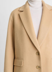 Wool-Blend Single-Breasted Coat in Coats | Vince on sale