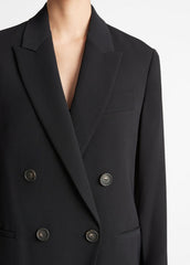 Crepe Double-Breasted Blazer in Blazers | Vince discount
