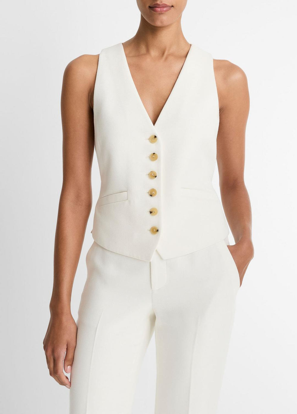 Sculptural Fitted Vest in Vests | Vince sale