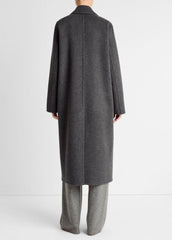 Wool-Blend Single-Breasted Coat in Coats | Vince US