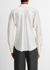 Silk Bias Long-Sleeve Blouse in Long Sleeve | Vince on sale