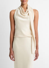 Satin Scarf Top in Tank Tops | Vince Online