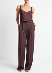Lace-Trim Satin Camisole in Tank Tops | Vince outlet