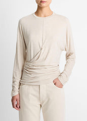 Fixed-Drape Long-Sleeve T-Shirt in Long Sleeve | Vince near me