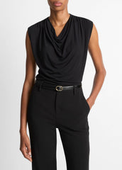 Jersey Draped Cowl-Neck Top in Tank Tops | Vince discount