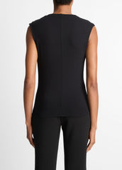 Jersey Draped Cowl-Neck Top in Tank Tops | Vince discount