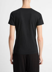 Essential Pima Cotton Crew Neck T-Shirt in Short Sleeve | Vince outlet